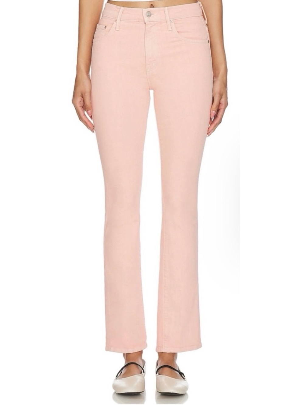 MOTHER Insider Hover Pink Jeans